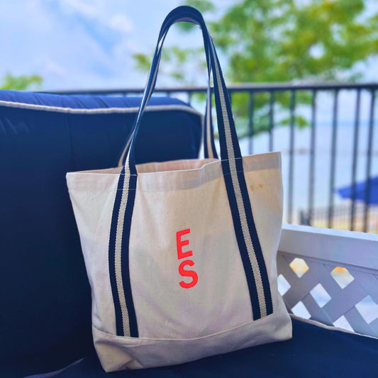 Tote Bag - Stacked Initials